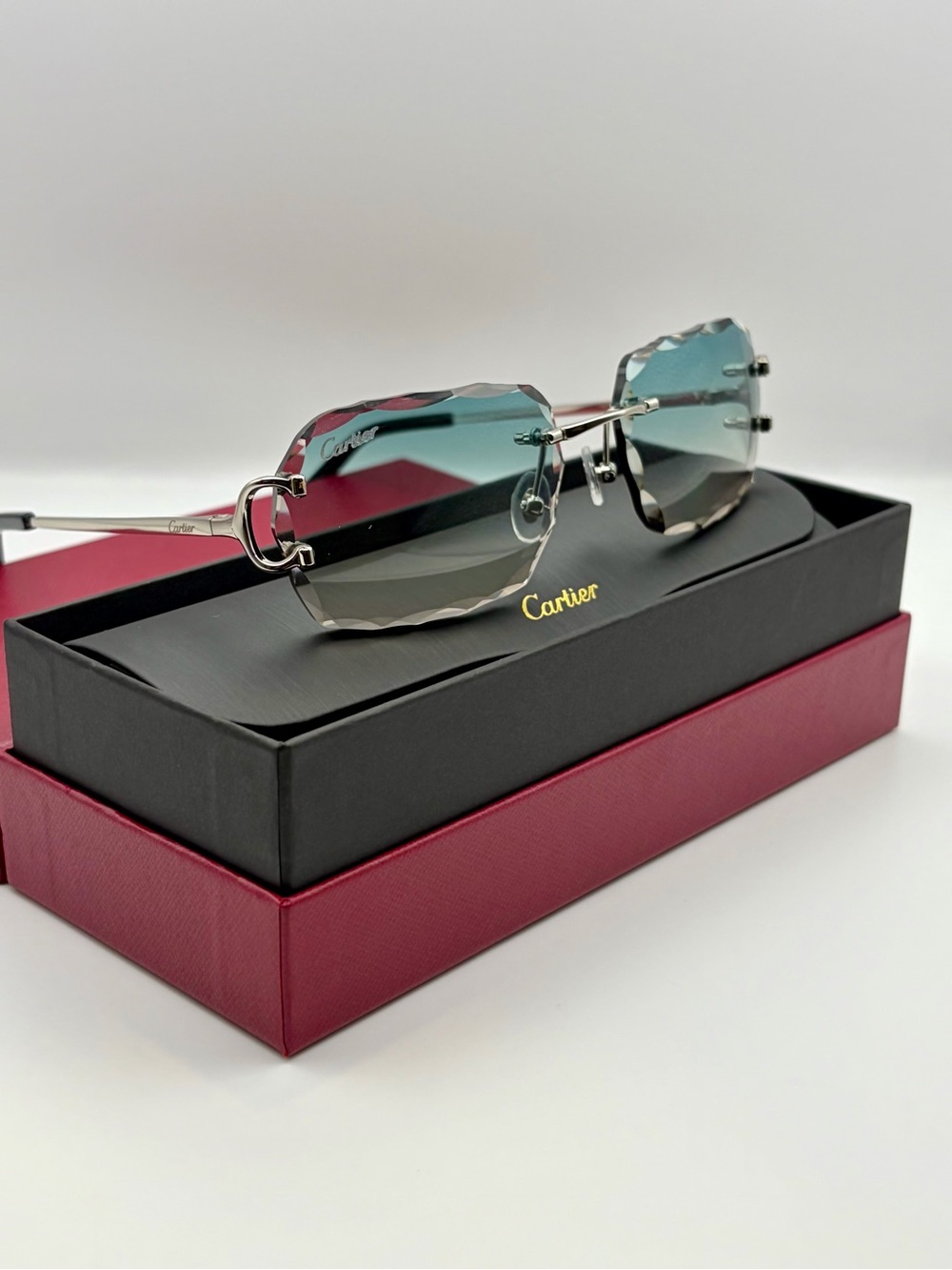 Cartier Rimless Gradient Sunglasses - Picture 2 of 8
